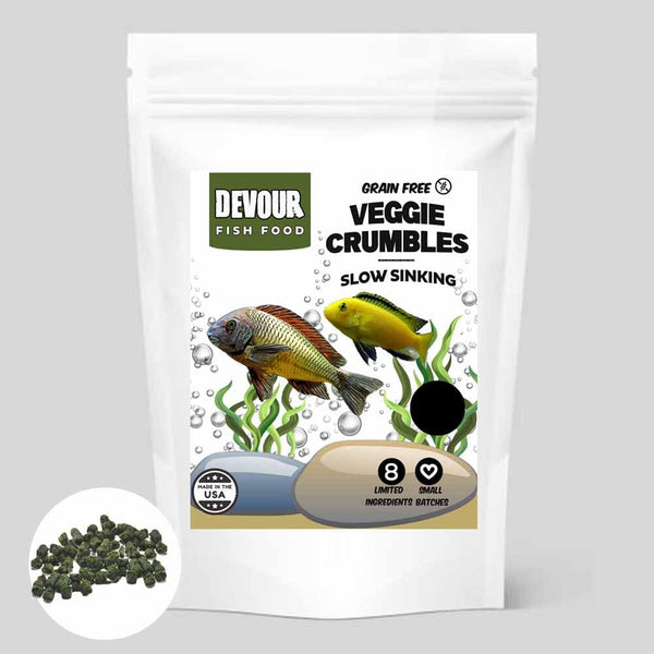 YFS Veggie Grain Free Crumbles Fish Food